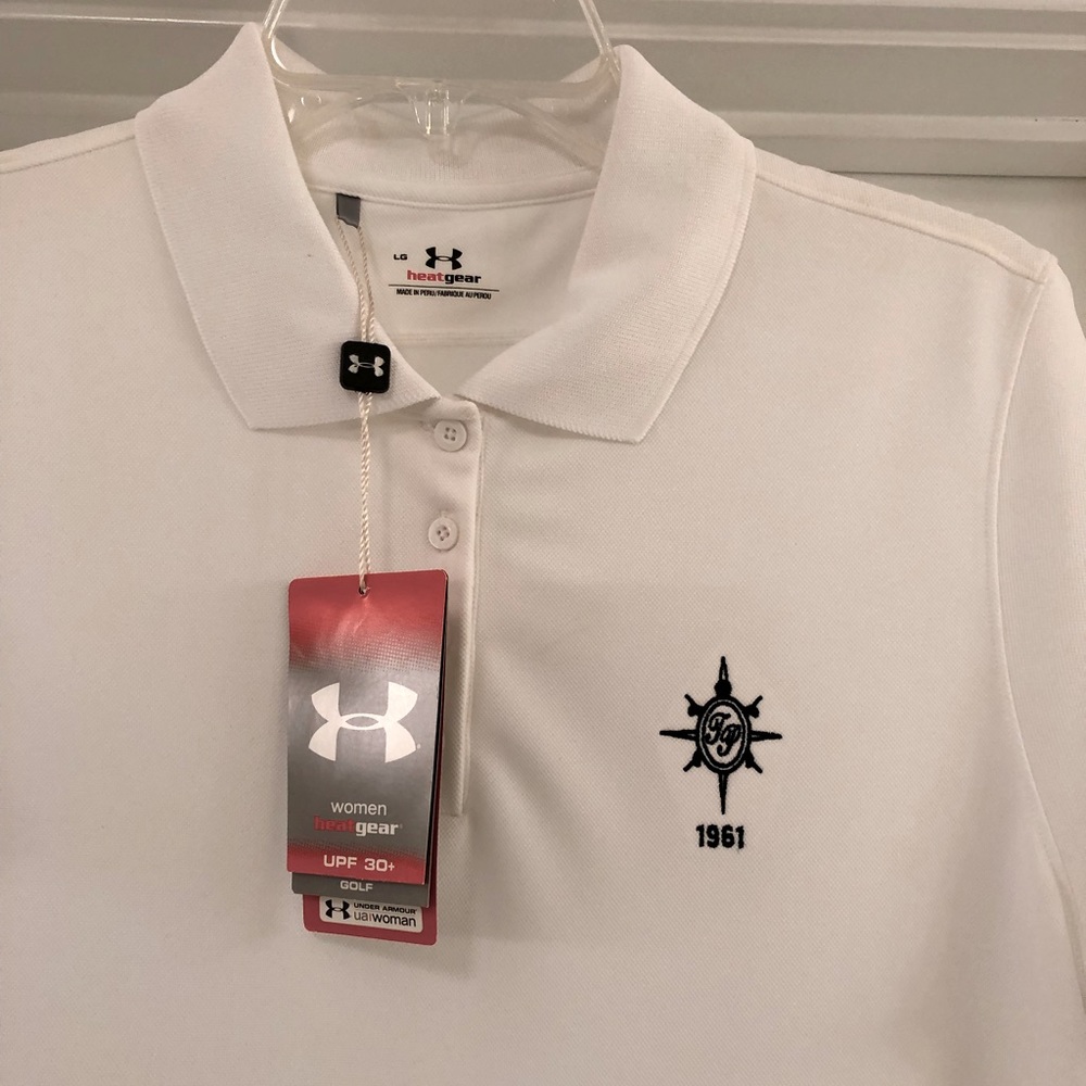 NWT  Golf Shirt Turtle Point Yacht & Country Club Size L New